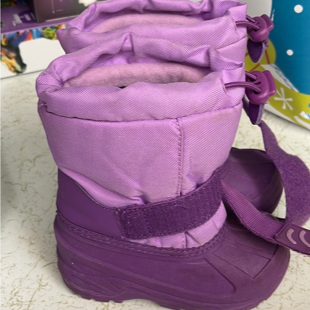 Girls Purple Snow Boots